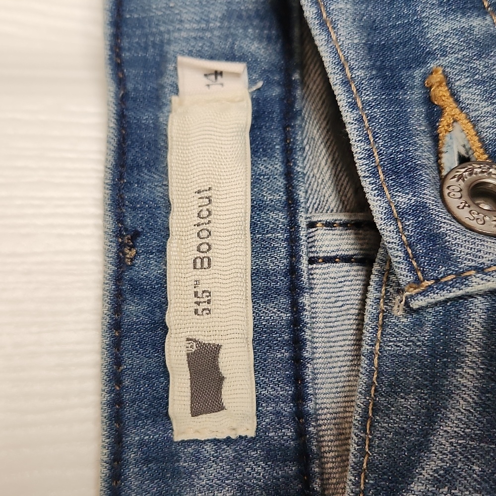 Levi's 515 boot cut light jeans NWT 14s - Picture 4 of 9
